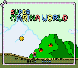 Super Marina World Title Screen